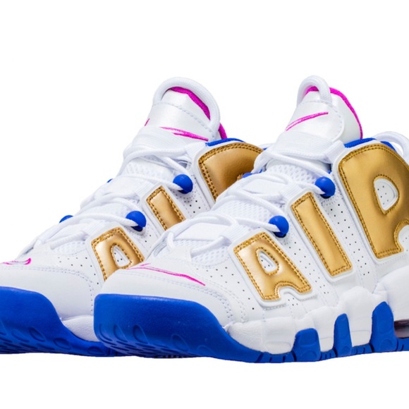 Nike Other - NIKE AIR MORE UPTEMPO DECORATED IN METALLIC GOLD
